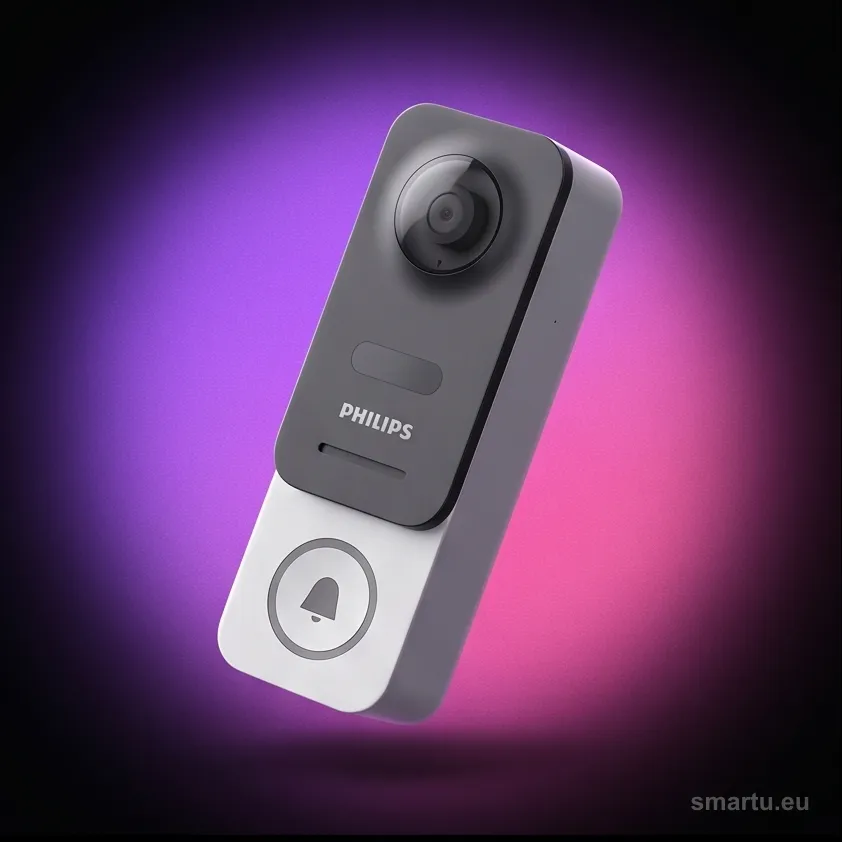 Philips WelcomeEye Link dzwonek wideo WiFi Full HD kamera 1080p bateria IP44 aplikacja Android iOS Philips WelcomeEye Link dzwonek wideo WiFi Full HD kamera 1080p bateria IP44 aplikacja Android iOS