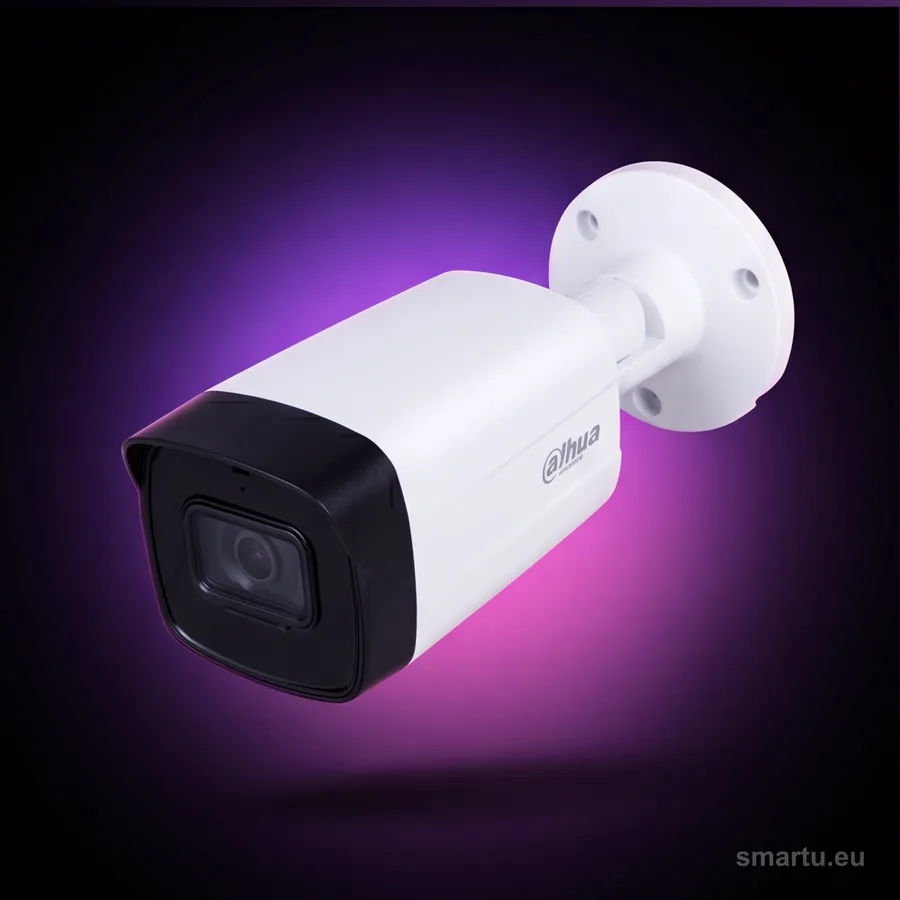Dahua HAC-HFW1500TH-I8 kamera tubowa 5 Mpx HDCVI 4w1, IR 80 m, Starlight, IP67, obiektyw 3.6 mm