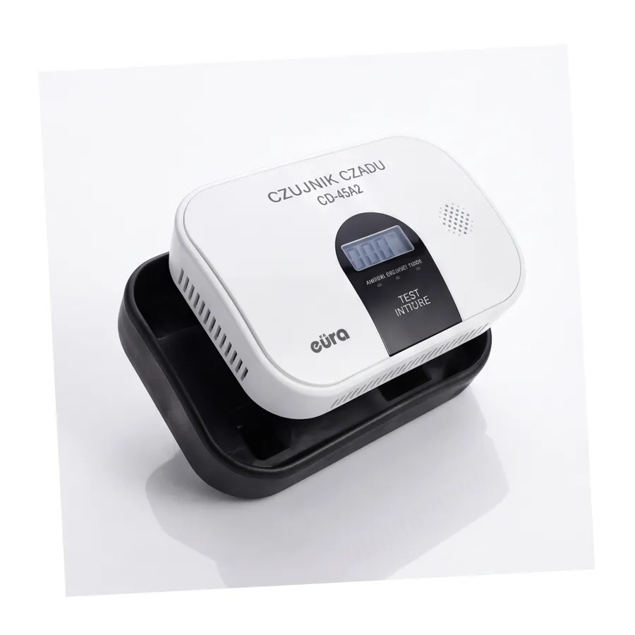 Czujnik czadu EURA CD-45A2 wolnostojący, bateryjny, wyswietlacz LCD Czujnik czadu EURA CD-45A2 wolnostojący, bateryjny, wyswietlacz LCD