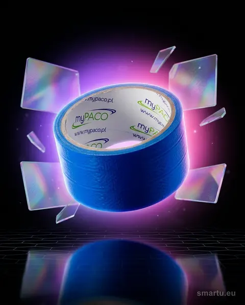 myPACO DUCT BLUE niebieska taśma naprawcza izolacyjna 48mm x 10m, wytrzymała, uniwersalna do szybkich napraw myPACO DUCT BLUE niebieska taśma naprawcza izolacyjna 48mm x 10m, wytrzymała, uniwersalna do szybkich napraw