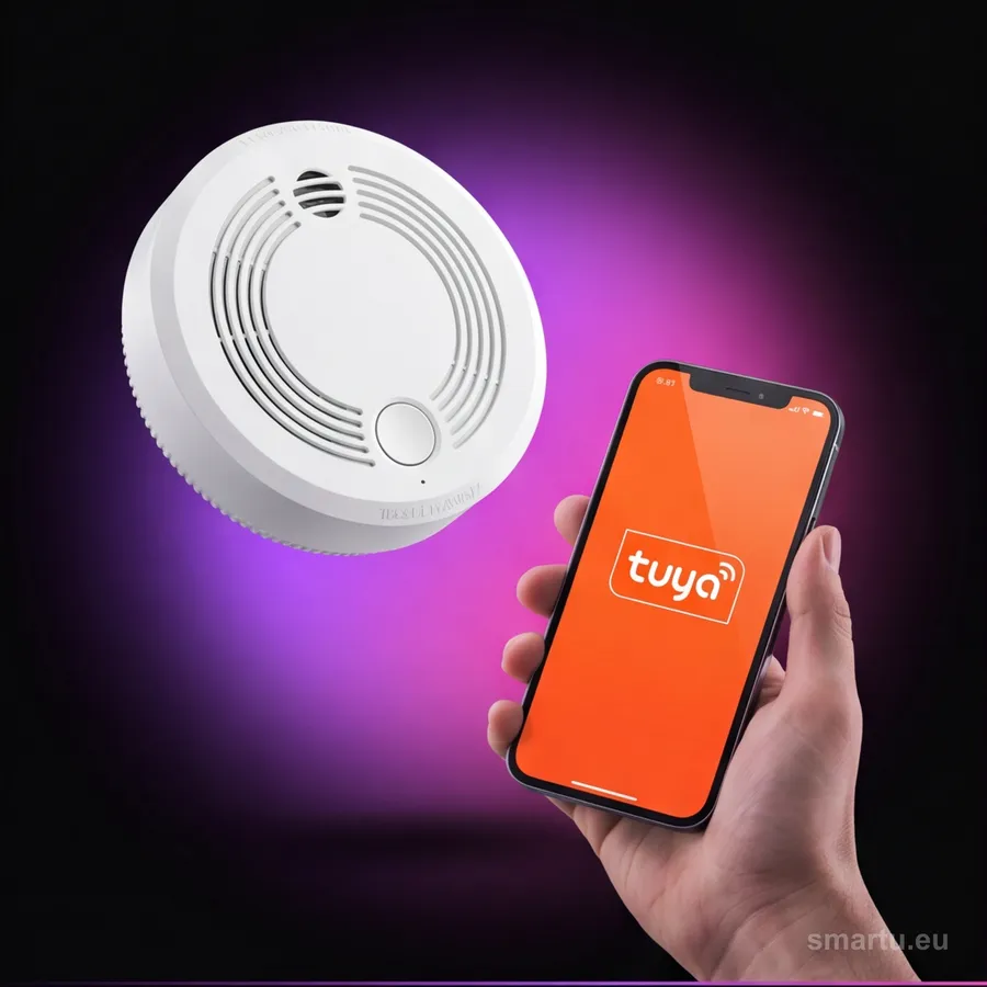 Bezprzewodowy Czujnik detektor DYMU TUYA WIFI Bezprzewodowy Czujnik detektor DYMU TUYA WIFI