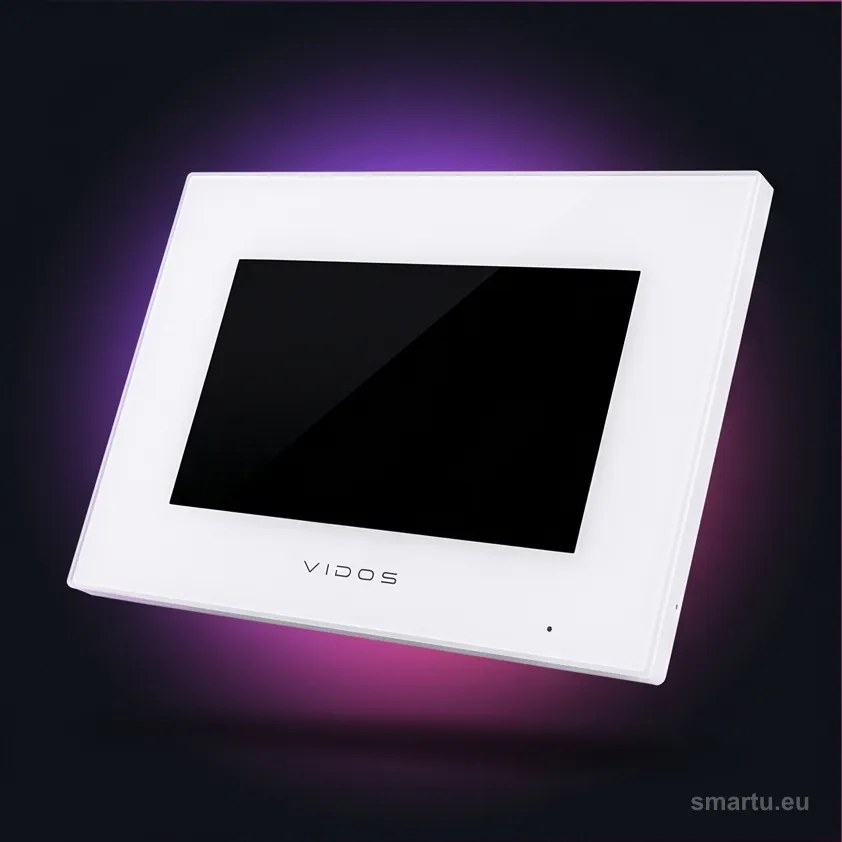 VIDOS X M10W-X monitor wideodomofonu 7 cali WiFi biały widok frontu VIDOS X M10W-X monitor wideodomofonu 7 cali WiFi biały widok frontu