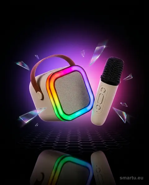 BLOW głośnik Bluetooth karaoke RGB 10W z mikrofonem, podświetlenie LED, BT 5.3, USB-C BLOW głośnik Bluetooth karaoke RGB 10W z mikrofonem, podświetlenie LED, BT 5.3, USB-C