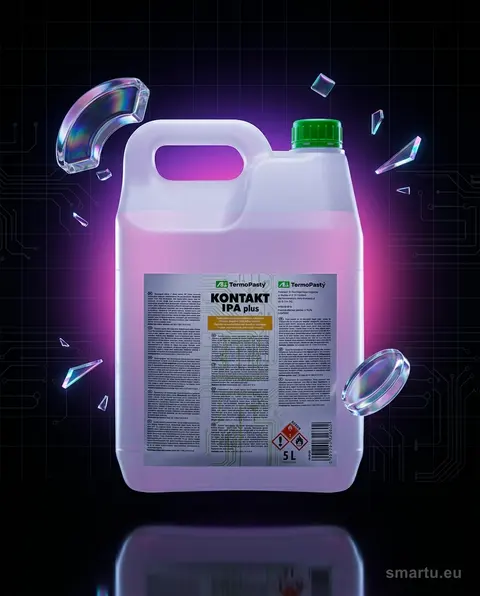 Płyn IPA+ 5L do czyszczenia elektroniki, izopropanol 99,8%, czytniki optyczne, złącza Płyn IPA+ 5L do czyszczenia elektroniki, izopropanol 99,8%, czytniki optyczne, złącza
