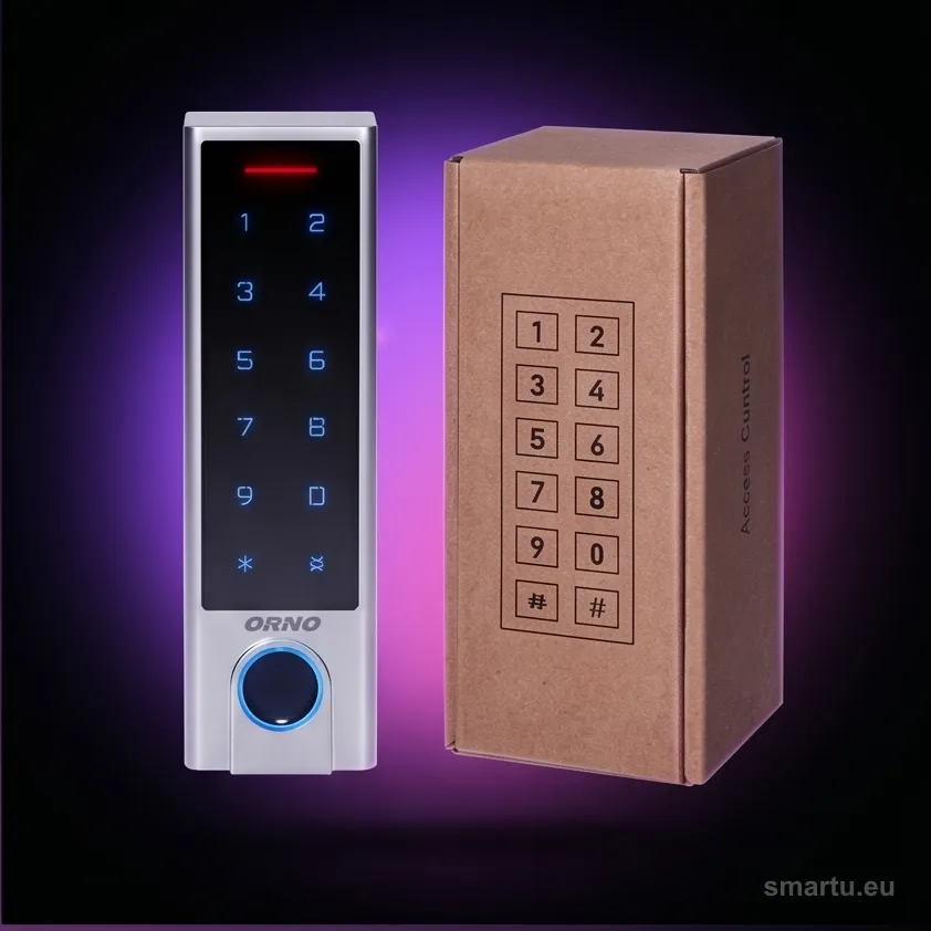 ZAMEK SZYFROWY ORNO OR-ZS-826 z czytnikiem lini papilarnych i bluetooth TUYA, ujęcie 1
