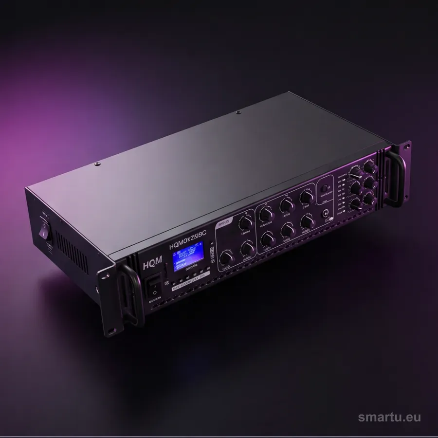 HQM2120BC wzmacniacz strefowy PA 120W FM Bluetooth MP3 USB 100V 6 stref rack 19″ HQM2120BC wzmacniacz strefowy PA 120W FM Bluetooth MP3 USB 100V 6 stref rack 19″