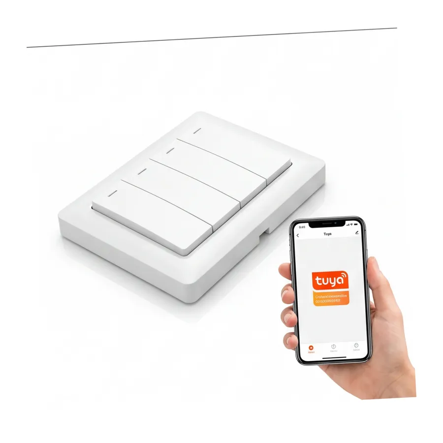 Pilot przycisk ZigBee TUYA SC04 Smart 4 kanały 12 scen Pilot przycisk ZigBee TUYA SC04 Smart 4 kanały 12 scen