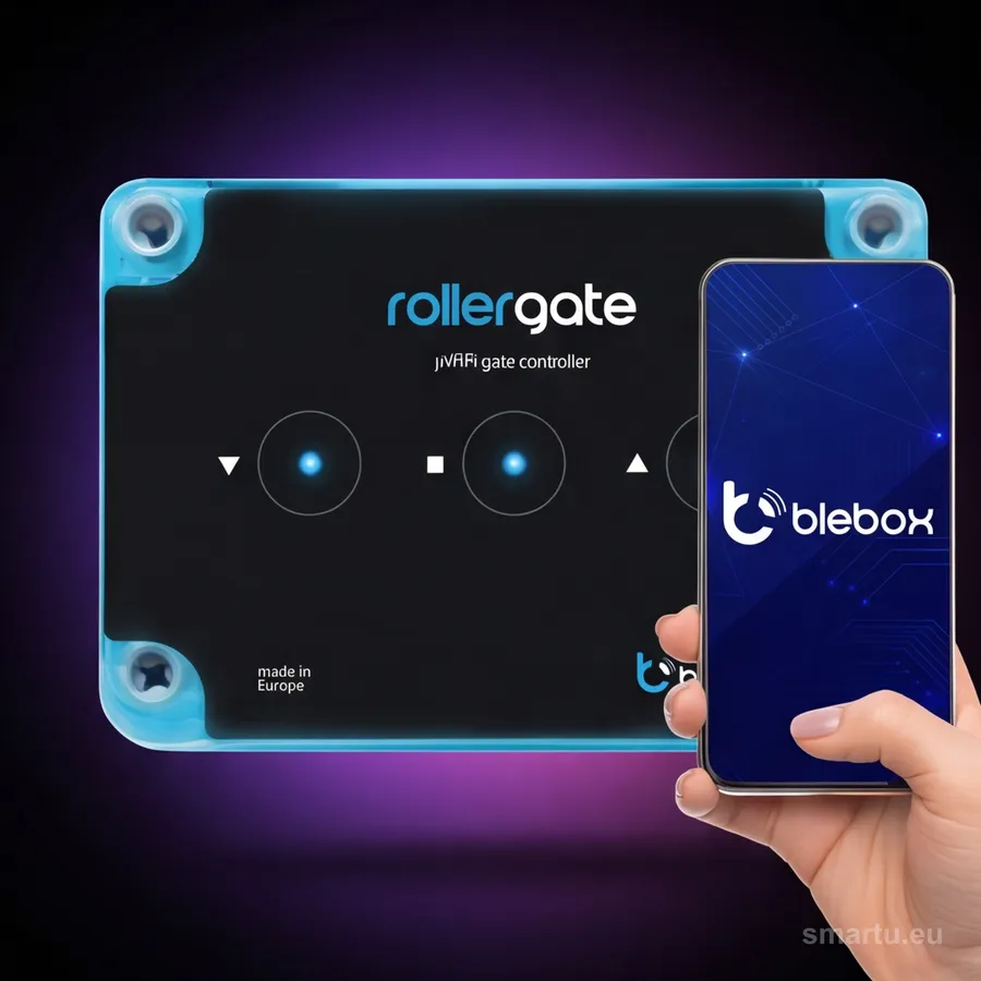BleBox rollerGate sterownik WiFi do bram rolowanych 230V, IP44, sterowanie z telefonu, ujęcie 1