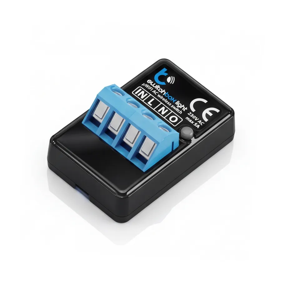Przełącznik Blebox SwitchBox Light WiFi Włącznik 230V Wi-Fi Przełącznik Blebox SwitchBox Light WiFi Włącznik 230V Wi-Fi