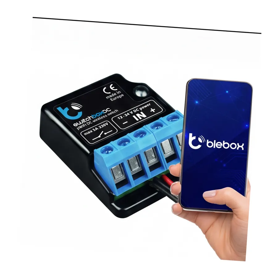 Moduł przekaźnikowy switchboxdc Blebox Moduł przekaźnikowy switchboxdc Blebox
