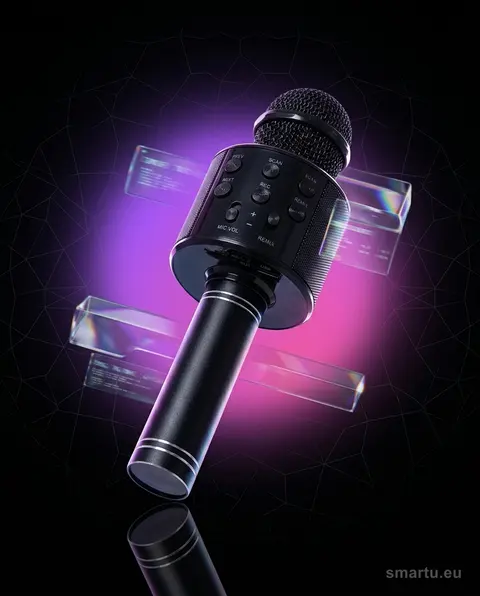 Mikrofon BLOW PRM402 bezprzewodowy Bluetooth karaoke 5W czarny Mikrofon BLOW PRM402 bezprzewodowy Bluetooth karaoke 5W czarny
