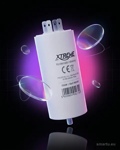 Kondensator silnikowy 50µF 450V AC konektor 6,3mm do wentylatorów i kompresorów Kondensator silnikowy 50µF 450V AC konektor 6,3mm do wentylatorów i kompresorów