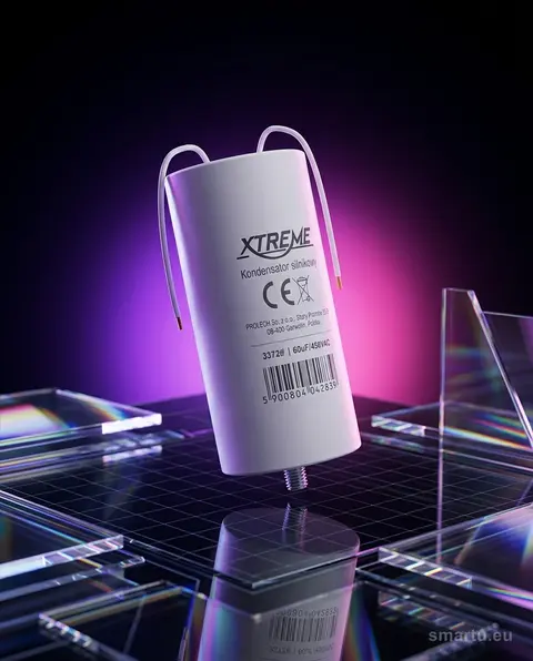 Kondensator silnikowy 60µF 450V AC z przewodami do silników jednofazowych Kondensator silnikowy 60µF 450V AC z przewodami do silników jednofazowych