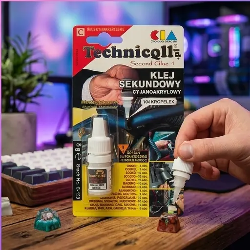 Technicqll Klej Sekundowy 5g, błyskawiczny cyjanoakrylowy do metalu, gumy, porcelany, tworzyw sztucznych - galeria 3 | smartu.eu Technicqll Klej Sekundowy 5g, błyskawiczny cyjanoakrylowy do metalu, gumy, porcelany, tworzyw sztucznych - galeria 3 | smartu.eu