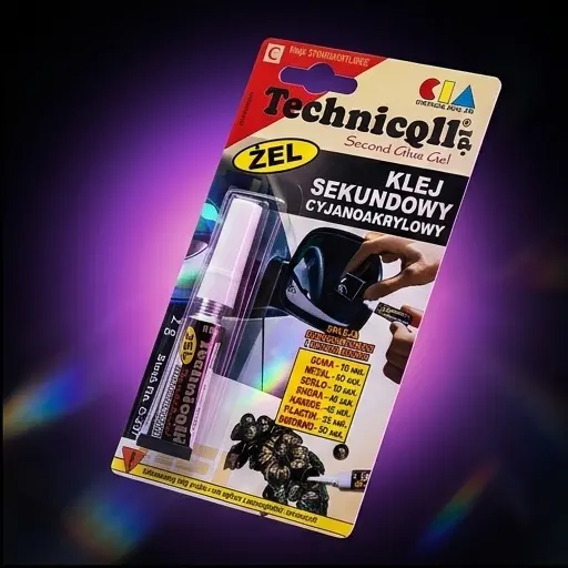 Technicqll Klej Sekundowy ŻEL 2g – Uniwersalny Cyjanoakrylowy, Do Metalu, Gumy, Ceramiki, Tworzyw Sztucznych - galeria 1 | smartu.eu Technicqll Klej Sekundowy ŻEL 2g – Uniwersalny Cyjanoakrylowy, Do Metalu, Gumy, Ceramiki, Tworzyw Sztucznych - galeria 1 | smartu.eu