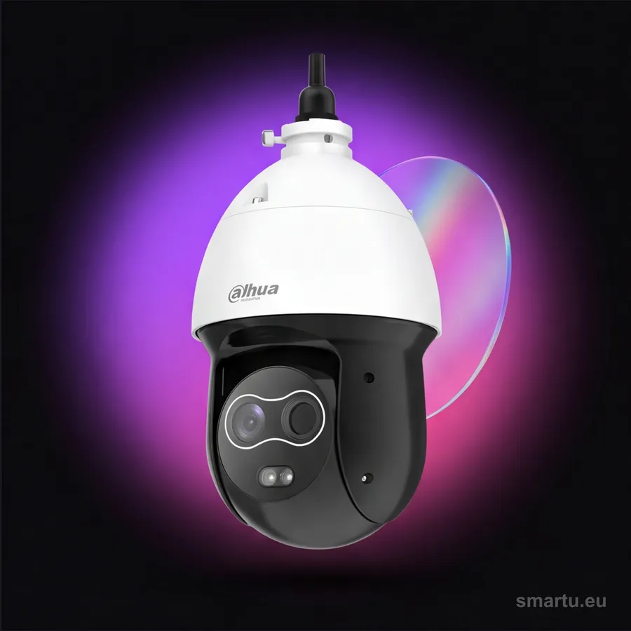 Dahua TPC-SD2241-TB10F12-S2 kamera termowizyjna PTZ hybrydowa 4Mpx 12mm termiczna 10mm 256×192 IP66 detekcja ognia