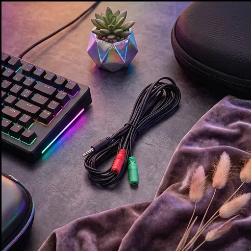 Rozgałęźnik Jack 3,5 mm 4-polowy, 1 wtyk na 2 gniazda, adapter audio-mikrofon do PC, laptopa, smartfona - galeria 3 | smartu.eu Rozgałęźnik Jack 3,5 mm 4-polowy, 1 wtyk na 2 gniazda, adapter audio-mikrofon do PC, laptopa, smartfona - galeria 3 | smartu.eu