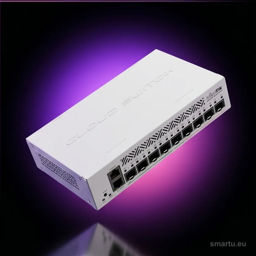 MikroTik CRS310-1G-5S-4S+IN switch SFP 5x 1G + 4x 10G SFP+ PoE in RouterOS L5 zarządzalny desktop rack MikroTik CRS310-1G-5S-4S+IN switch SFP 5x 1G + 4x 10G SFP+ PoE in RouterOS L5 zarządzalny desktop rack