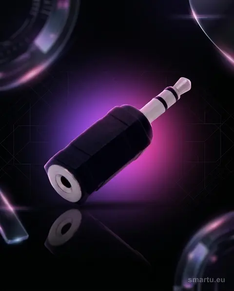 Przejście Jack 3,5mm na 2,5mm stereo, wtyk-gniazdo adapter audio Przejście Jack 3,5mm na 2,5mm stereo, wtyk-gniazdo adapter audio
