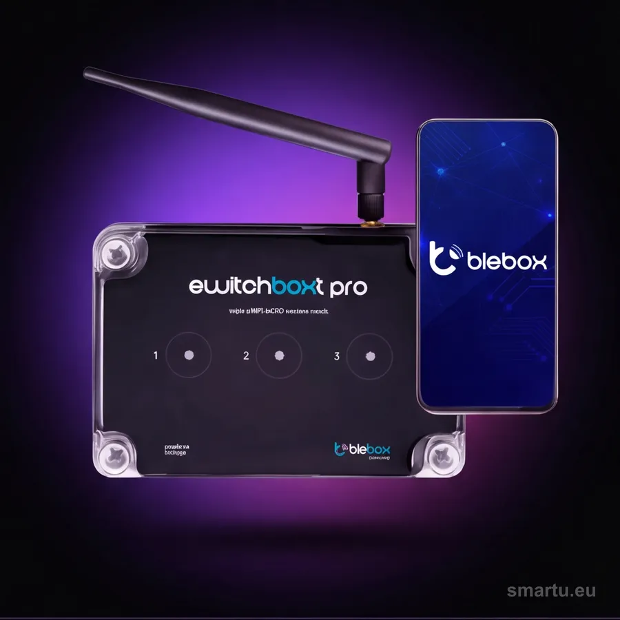 BleBox switchBoxT PRO moduł przekaźnikowy WiFi 3 wyjścia z anteną zewnętrzną, ujęcie 1