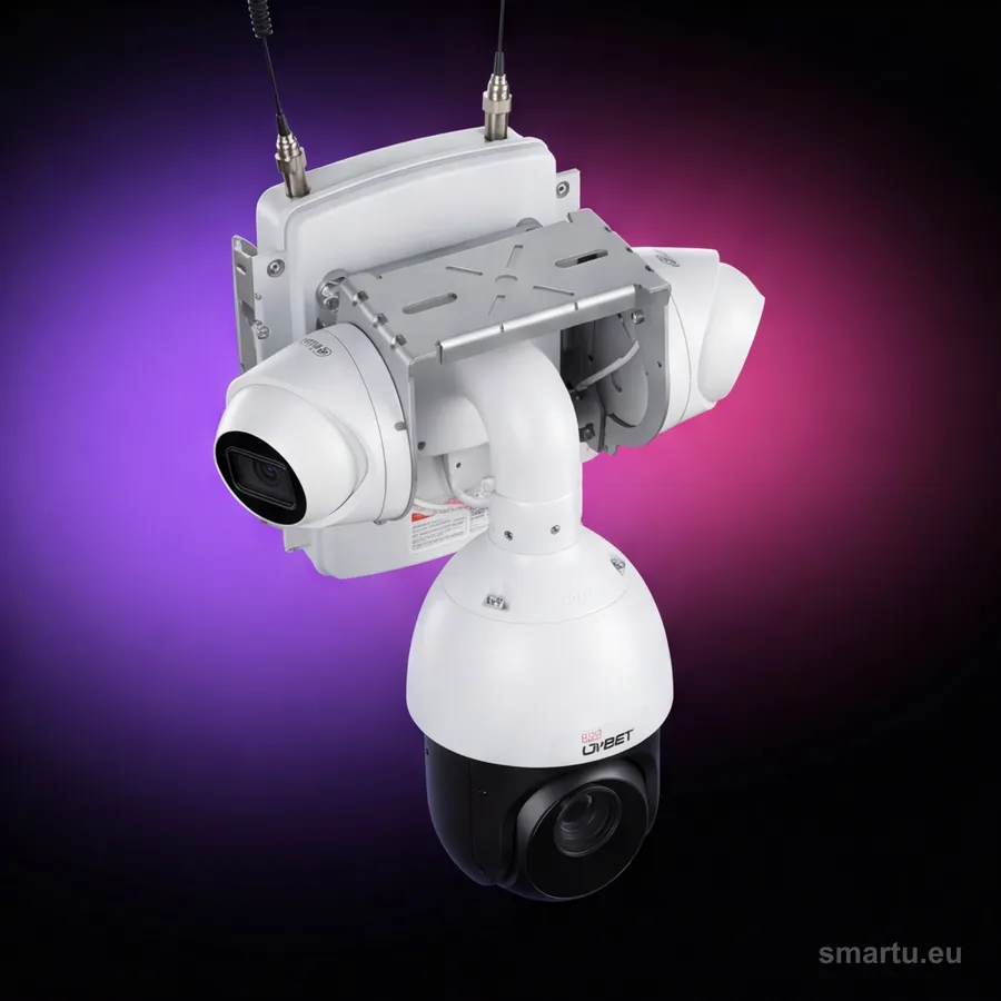 CAMSAT iConstruction-CAM X25 Duplex DOME-2M zestaw kamer budowlanych LTE PTZ 25x zoom monitoring place budowy
