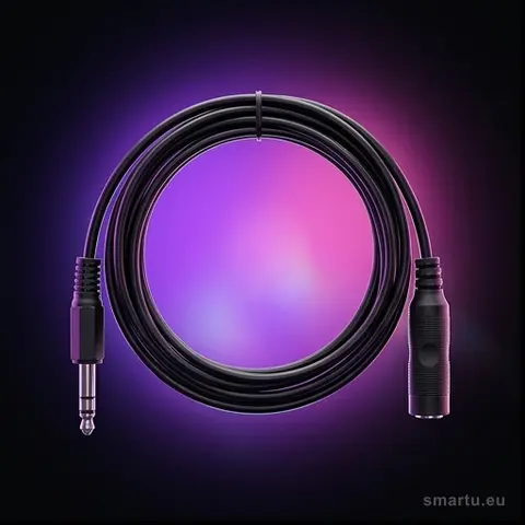 Przedłużacz JACK 6,3mm 3m prosty, kabel audio, mono, do instrumentów, mikrofonów Przedłużacz JACK 6,3mm 3m prosty, kabel audio, mono, do instrumentów, mikrofonów