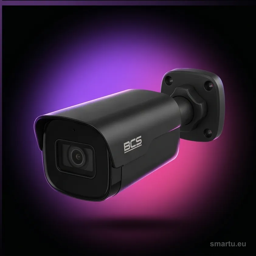 BCS Point BCS-P-TIP24FSR4-AI2-G kamera tuba IP 4Mpx grafitowa IR40 PoE mikrofon AI