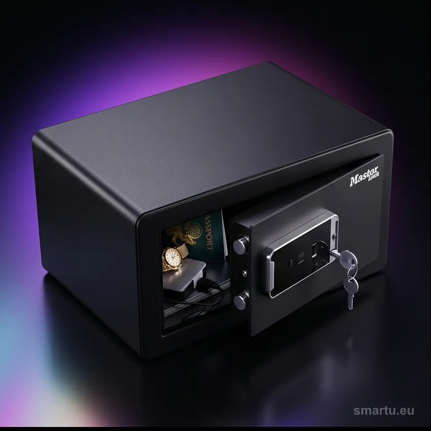 Sejf z czytnikiem linii papilarnych Master Lock LX110BEURHRO Sejf z czytnikiem linii papilarnych Master Lock LX110BEURHRO