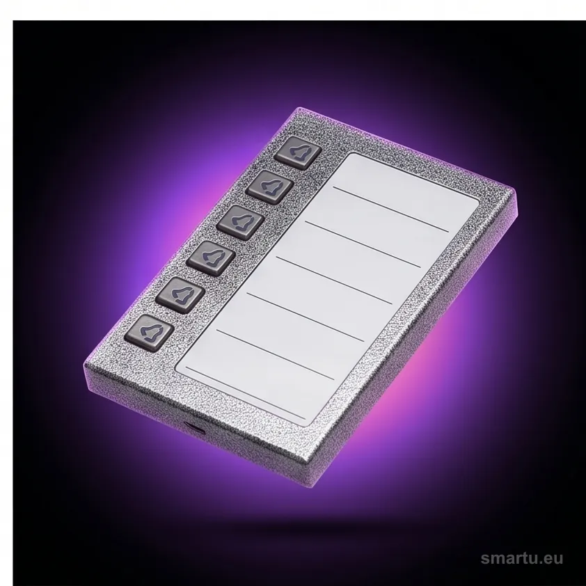 ACO CDN-6NP GR Podświetlany panel listy lokatorów z 6 przyciskami, ujęcie 1