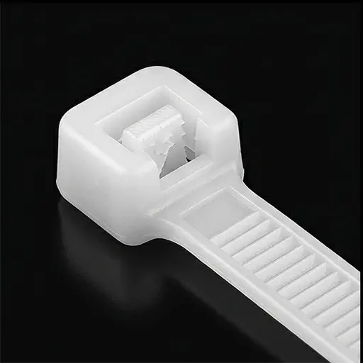 Opaska zaciskowa 3,5x250mm biała 100 sztuk Nylon 66, do kabli, przewodów, instalacji - galeria 2 | smartu.eu Opaska zaciskowa 3,5x250mm biała 100 sztuk Nylon 66, do kabli, przewodów, instalacji - galeria 2 | smartu.eu