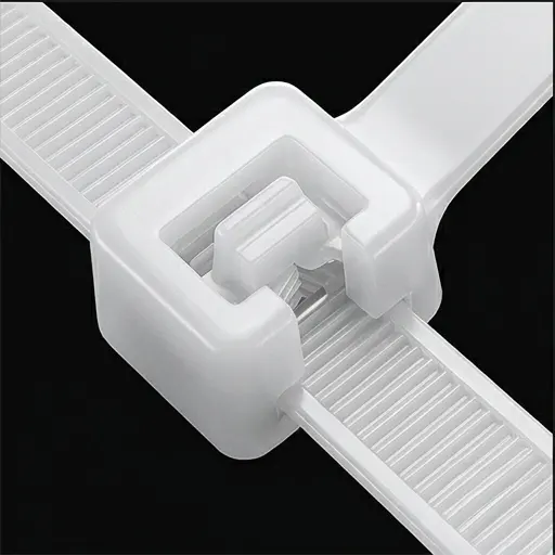 Opaska zaciskowa Prolech 3,5x300mm biała, nylonowa, 100 sztuk, do kabli, przewodów, instalacji, odporna na oleje - galeria 2 | smartu.eu Opaska zaciskowa Prolech 3,5x300mm biała, nylonowa, 100 sztuk, do kabli, przewodów, instalacji, odporna na oleje - galeria 2 | smartu.eu