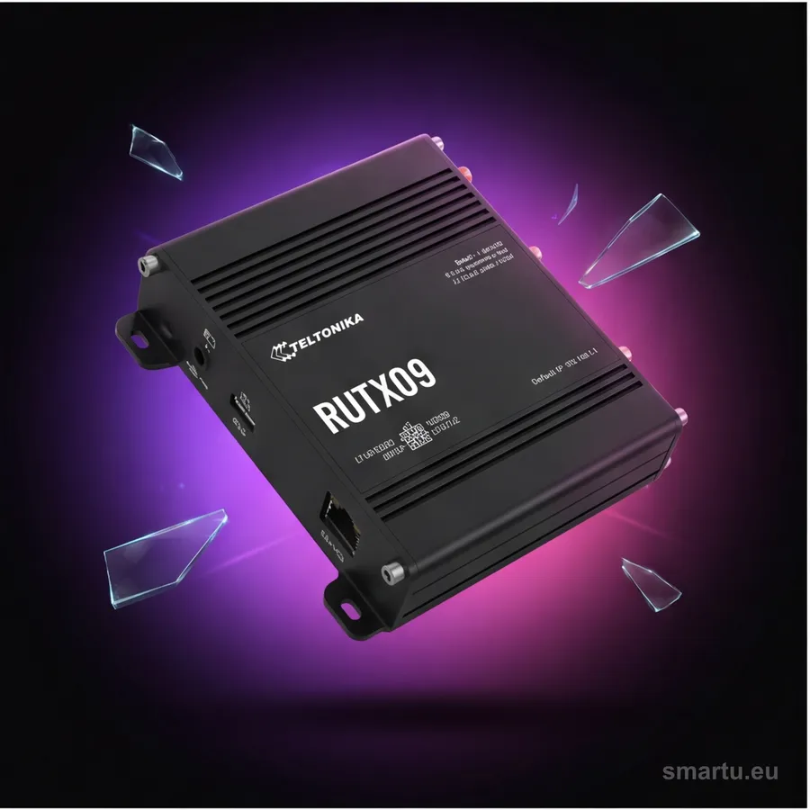 Teltonika RUTX09 router przemysłowy 4G LTE-A Cat6 Dual SIM Gigabit 4x RJ45 GPS Teltonika RUTX09 router przemysłowy 4G LTE-A Cat6 Dual SIM Gigabit 4x RJ45 GPS