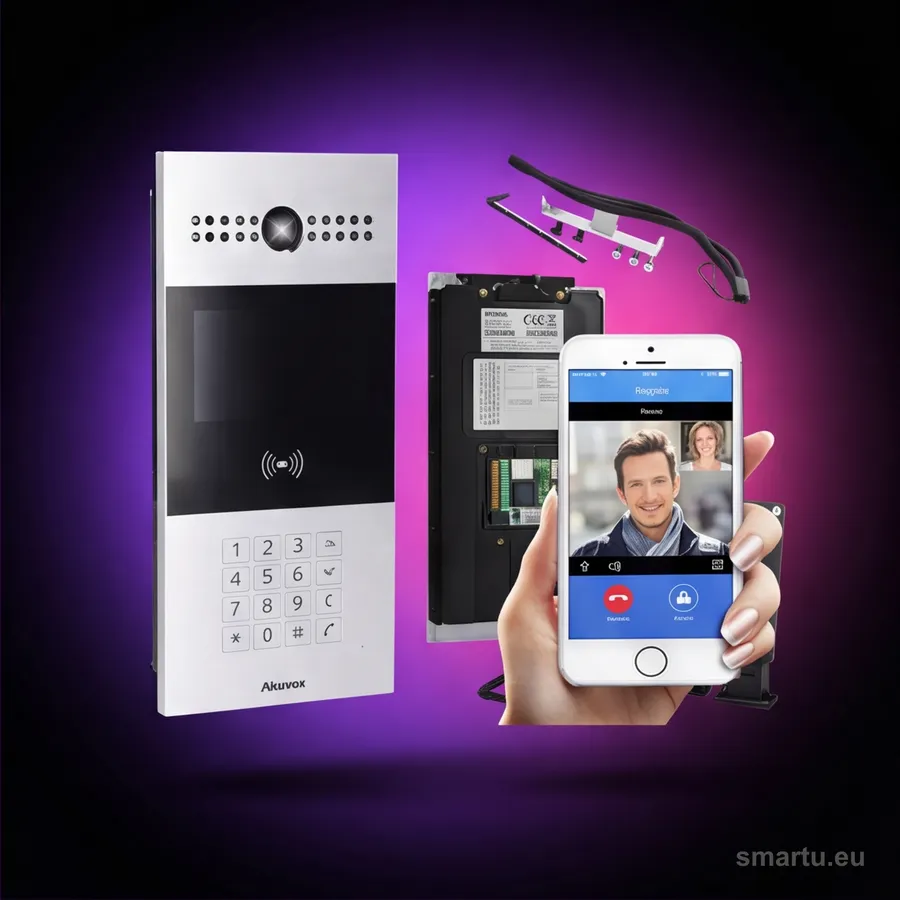 Panel bramowy IP AKUVOX R28A kamera 2MP ekran 4,3 cala RFID klawiatura aluminium Panel bramowy IP AKUVOX R28A kamera 2MP ekran 4,3 cala RFID klawiatura aluminium
