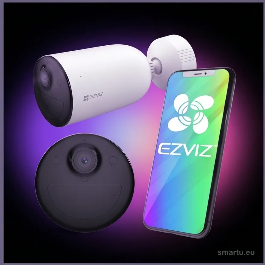 Kamera akumulatorowa EZVIZ HB3 3MP 2K WiFi HaLow, IP65, noktowizor kolor, PIR, bateria 5200 mAh, ujęcie 1