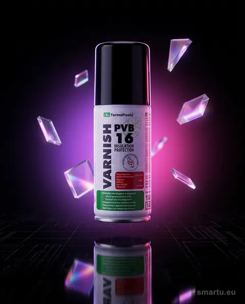 Spray Lakier PVB 16 100ml AG, Przezroczysta Powłoka Ochronna dla Elektroniki Spray Lakier PVB 16 100ml AG, Przezroczysta Powłoka Ochronna dla Elektroniki