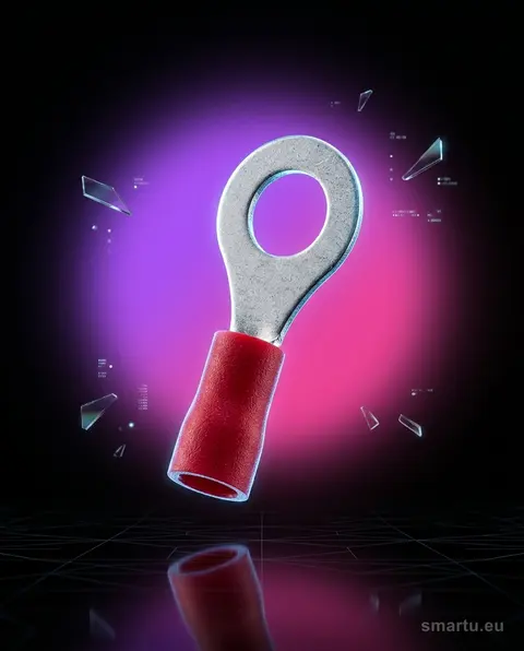 Konektor oczkowy izolowany L M5 4,3mm 0,5-1,5mm² czerwony 19A Konektor oczkowy izolowany L M5 4,3mm 0,5-1,5mm² czerwony 19A