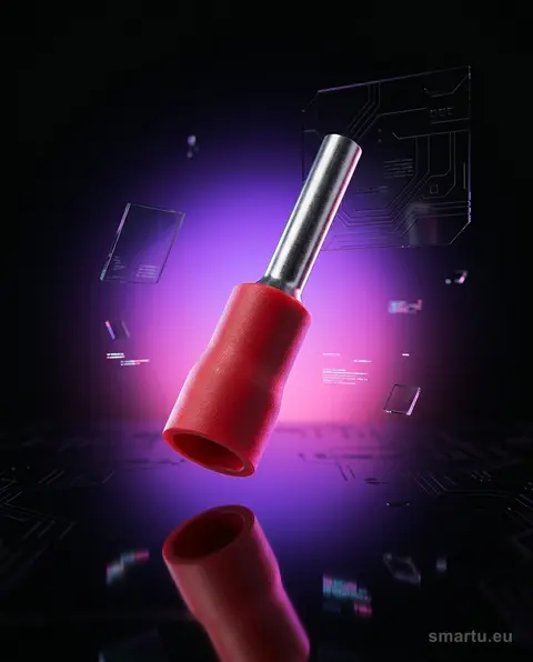 Konektor tulejkowy izolowany 1,9/19mm na kabel 0,5-1,5mm² (czerwony) 100 sztuk Konektor tulejkowy izolowany 1,9/19mm na kabel 0,5-1,5mm² (czerwony) 100 sztuk