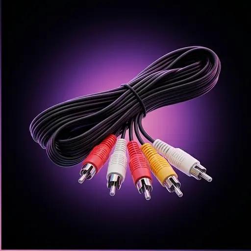Kabel przyłączeniowy 3xRCA (audio-wideo) 5m, do telewizorów, DVD, konsol - galeria 1 | smartu.eu Kabel przyłączeniowy 3xRCA (audio-wideo) 5m, do telewizorów, DVD, konsol - galeria 1 | smartu.eu