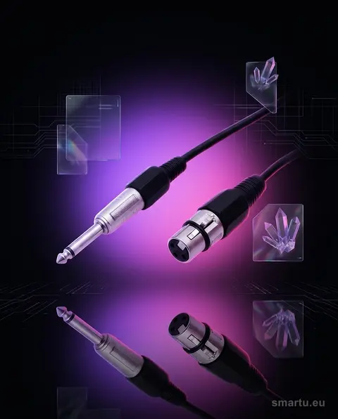 Kabel mikrofonowy mono Jack 6,3 mm, XLR 1,5 m Prolech 4360# do instrumentów i sprzętu studyjnego Kabel mikrofonowy mono Jack 6,3 mm, XLR 1,5 m Prolech 4360# do instrumentów i sprzętu studyjnego