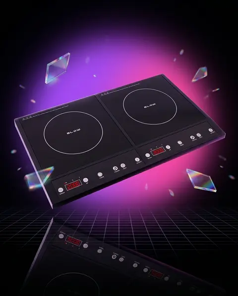 Kuchenka indukcyjna BLOW dwupalnikowa 2x2000W sterowaniem dotykowo