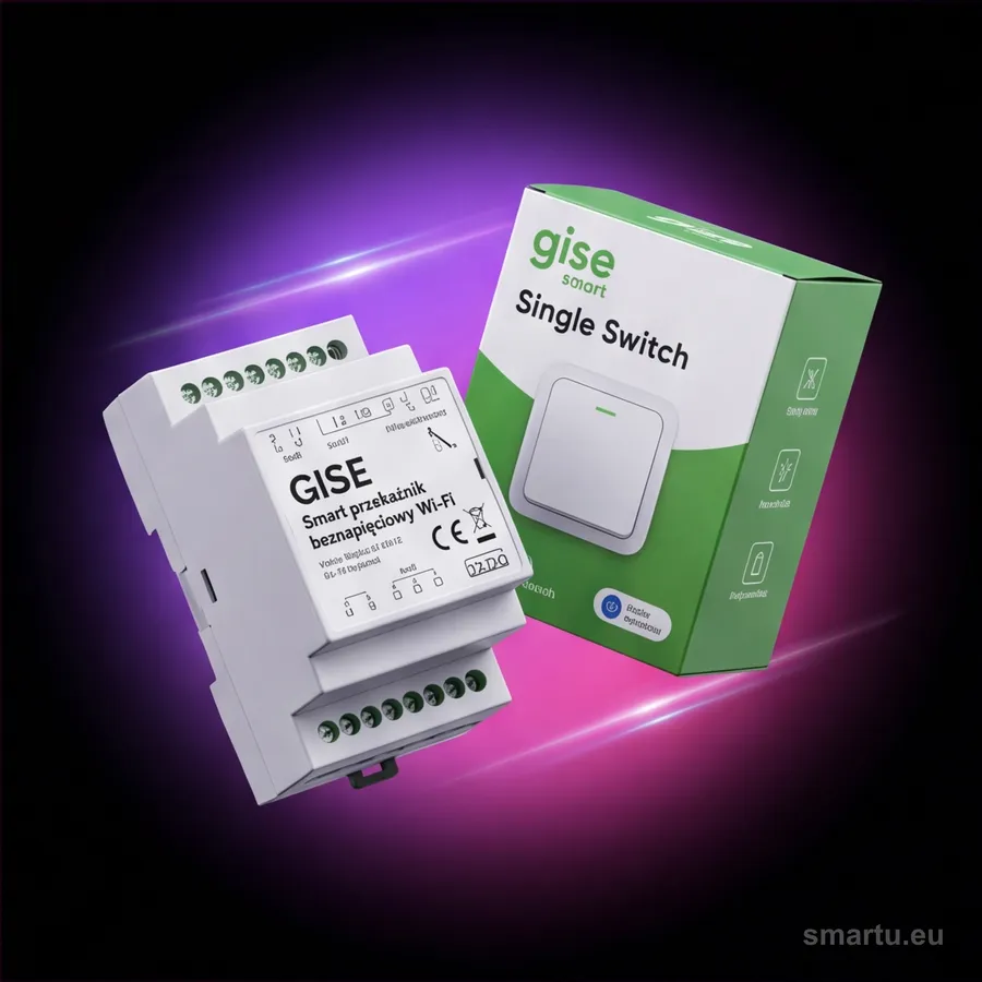 GISE Smart Pojedynczy moduł przekaźnikowy bezpotencjałowy WiFi | Tuya | GSS-WF-DR, ujęcie 1