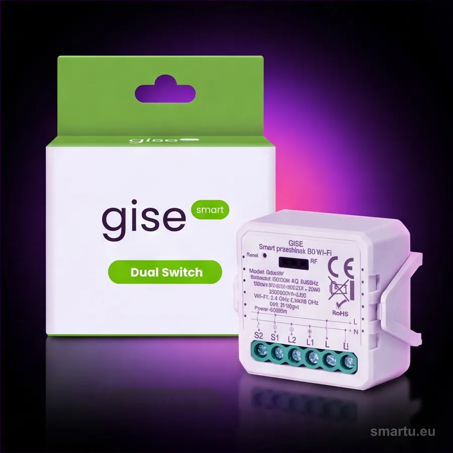 GISE Smart Podwójny moduł przekaźnikowy WiFi | Tuya | GDS-WF, ujęcie 1