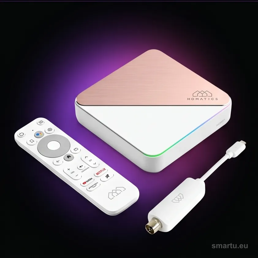 Homatics Box R 4K Plus Android 12 WiFi 6 4GB RAM 32GB DVB-T2 H.265 Dolby Vision HDR10+ Google TV streaming box Homatics Box R 4K Plus Android 12 WiFi 6 4GB RAM 32GB DVB-T2 H.265 Dolby Vision HDR10+ Google TV streaming box