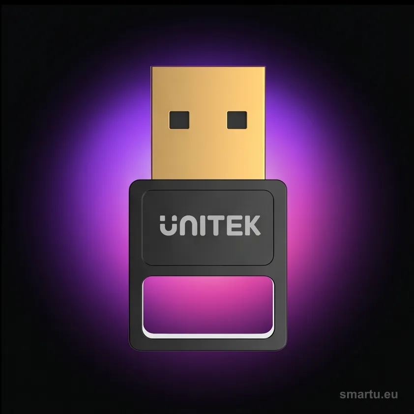 Adapter Unitek B105B Bluetooth 5.3 BLE USB-A czarny Adapter Unitek B105B Bluetooth 5.3 BLE USB-A czarny