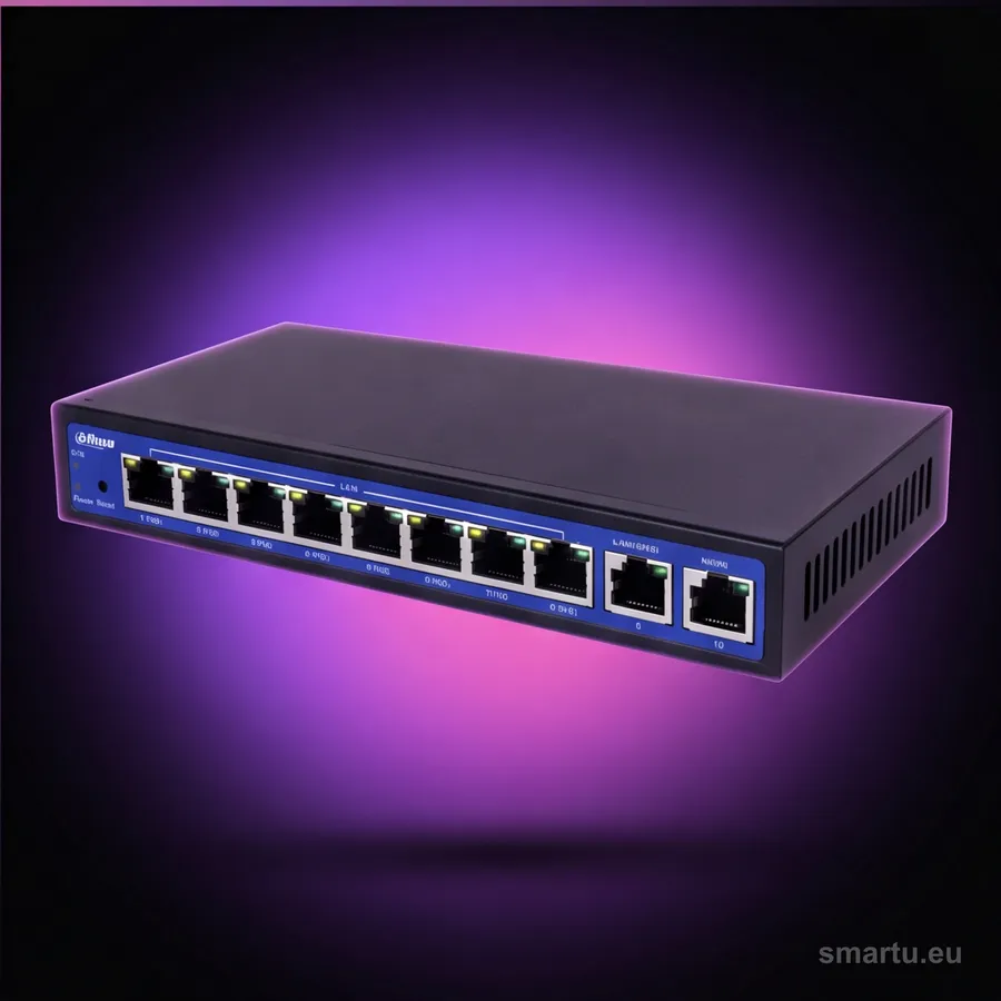 Dahua EAC10-P kontroler sieci bezprzewodowej 10 portów PoE 9 AP zarządzanie WiFi