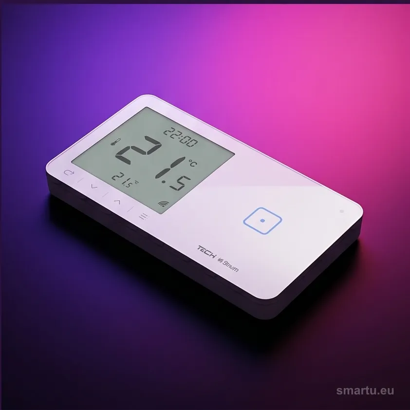 Tech Sterowniki WSR-01MP czarny włącznik oświetlenia z regulatorem temperatury Sinum przewodowy Tech Sterowniki WSR-01MP czarny włącznik oświetlenia z regulatorem temperatury Sinum przewodowy