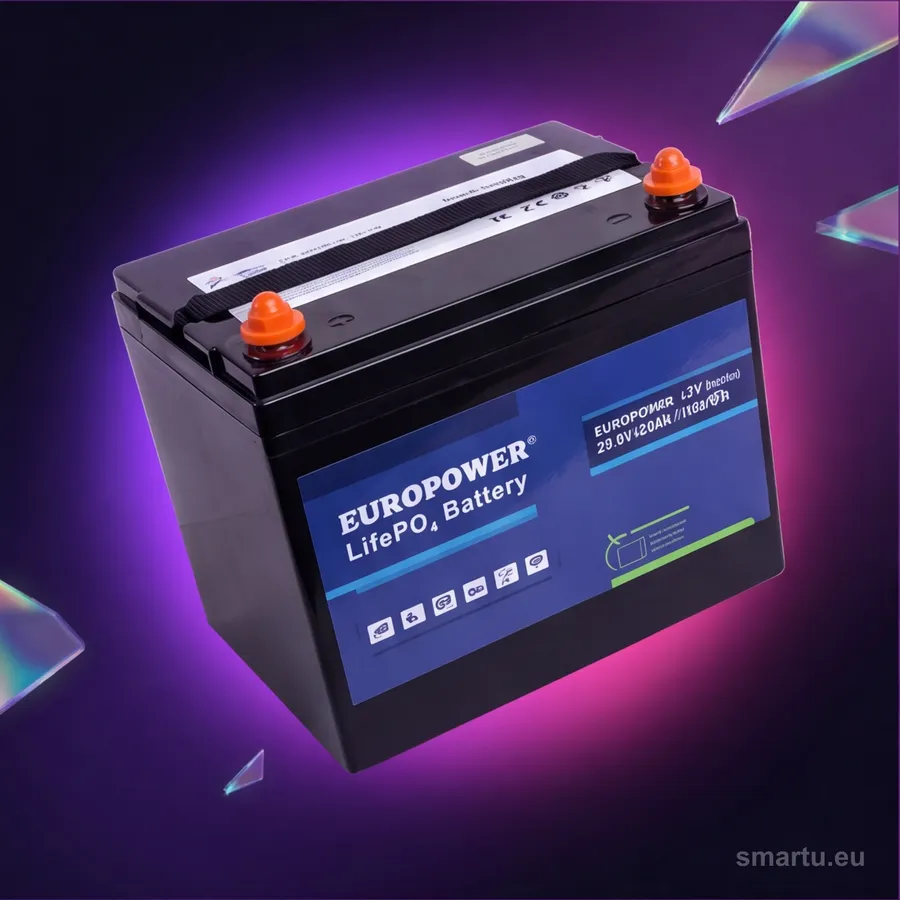 EUROPOWER LFP 25,6V 50Ah akumulator LiFePO4 Bluetooth mata grzewcza BMS 4000 cykli off-grid solar EUROPOWER LFP 25,6V 50Ah akumulator LiFePO4 Bluetooth mata grzewcza BMS 4000 cykli off-grid solar