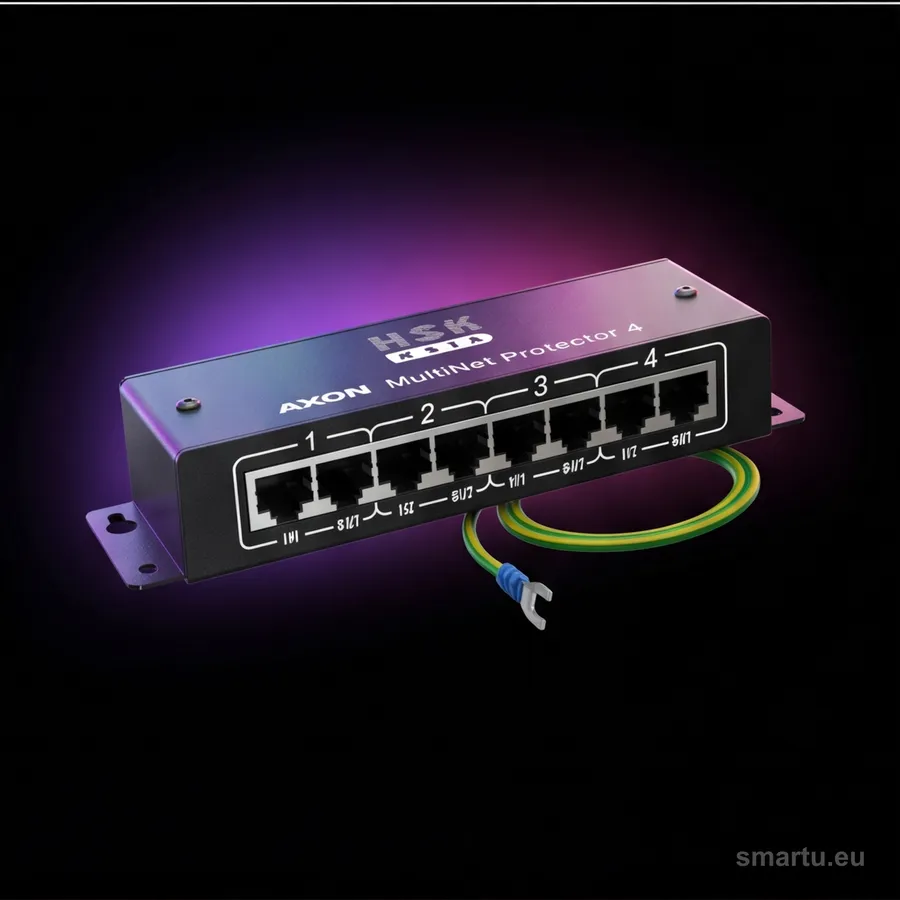 AXON Multi Net Protector 4 ogranicznik przepięć PoE, 4 kanały RJ-45 FTP, ochrona kamer IP