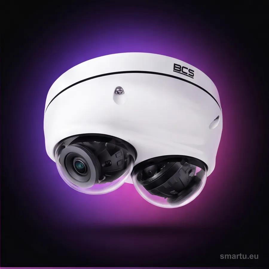 BCS FLEX BCS-F-DIP2x5FSR2 kamera IP dwuprzetwornikowa 5 Mpx panoramiczna WDR 120dB SkyLight IR 20m