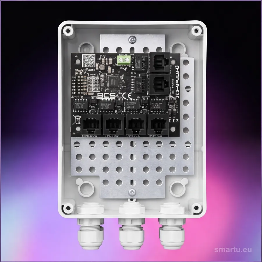 Switch PoE BCS-xPoE6/S do CCTV, 6 portów, 5x PoE, obudowa zewnętrzna IP56 Switch PoE BCS-xPoE6/S do CCTV, 6 portów, 5x PoE, obudowa zewnętrzna IP56